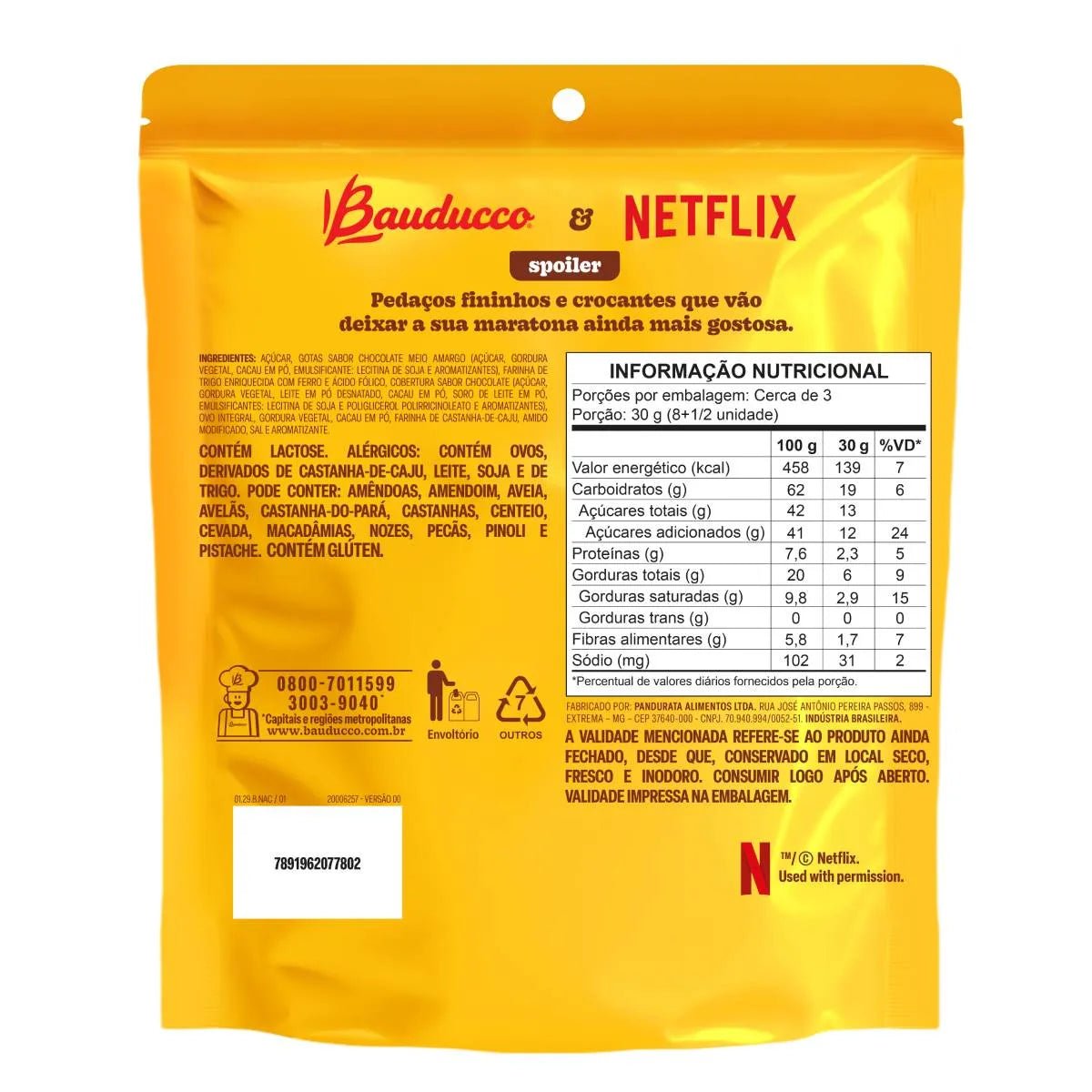 Caixa Bauducco Biscoito Choco Brownie 80g 12 unid - Image 2